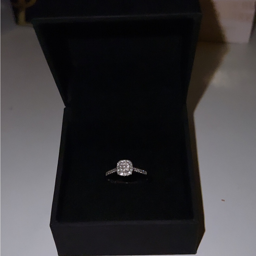 Silver promise ring Kay Jewlers.